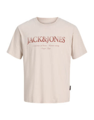 JACK&JONES PLUS JJDEVIN DAYTONA PRINT TEE SS CREW PLS