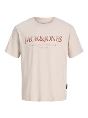 JACK&JONES PLUS JJDEVIN DAYTONA PRINT TEE SS CREW PLS