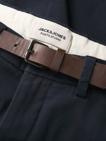 JACK&JONES PLUS JPSTADAM BELTED CHINO SHORTS PLS (3 kleuren)