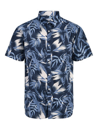 JACK&JONES PLUS JJHONOLULU AOP SHIRT SS PLS (2 kleuren)
