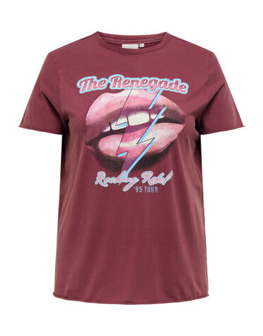 ONLY CARMAKOMA CARMIKO LIFE WASHED SS REG TEE JRS (2 kleuren)