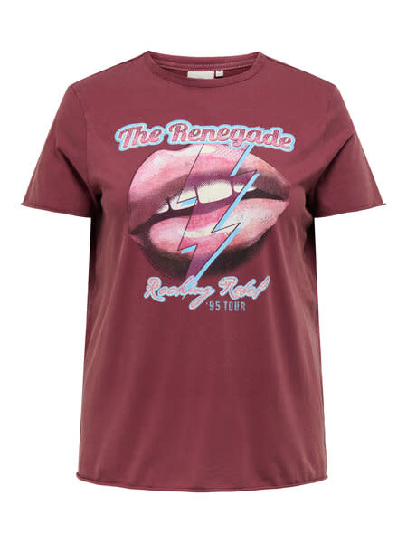 ONLY CARMAKOMA CARMIKO LIFE WASHED SS REG TEE JRS (2 kleuren)