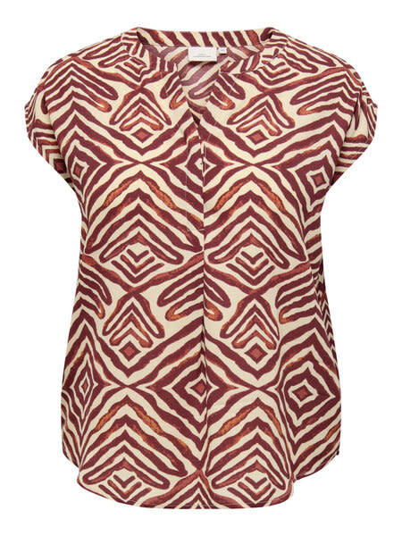 ONLY CARMAKOMA CARSHILLA SL SHIRT AOP VIS BS