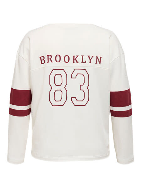 ONLY CARMAKOMA CAREMERY L/S V-NECK SWEAT JRS