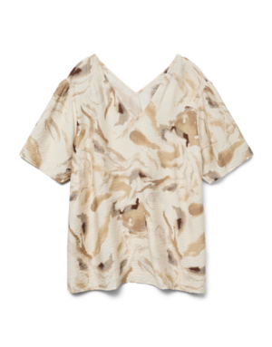 Vero Moda Curve VMCCILLE CHRISTA 2/4 TOP WVN GA CUR