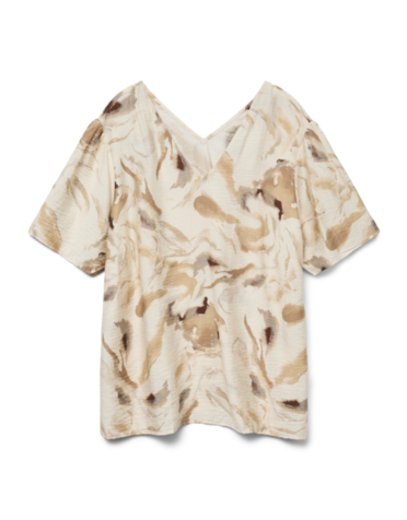 Vero Moda Curve VMCCILLE CHRISTA 2/4 TOP WVN GA CUR