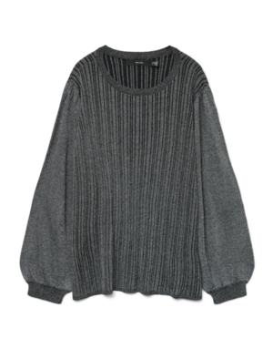 Vero Moda Curve VMCTALIA LS O-NECK PULLOVER BOO CUR