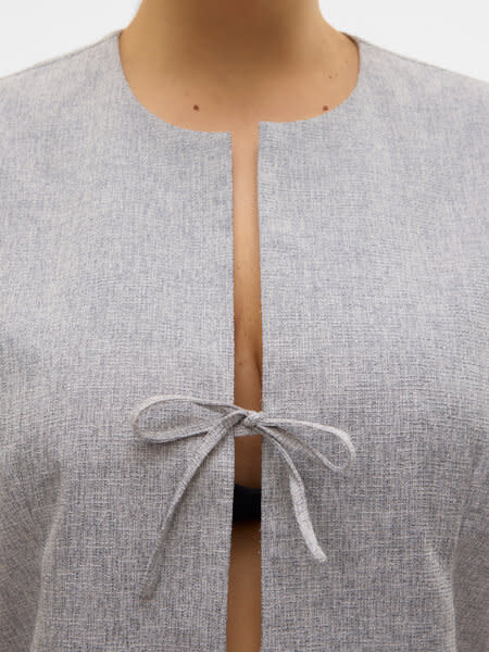 Vero Moda Curve VMCTAMMI MW WIDE TWEED PANT CUR