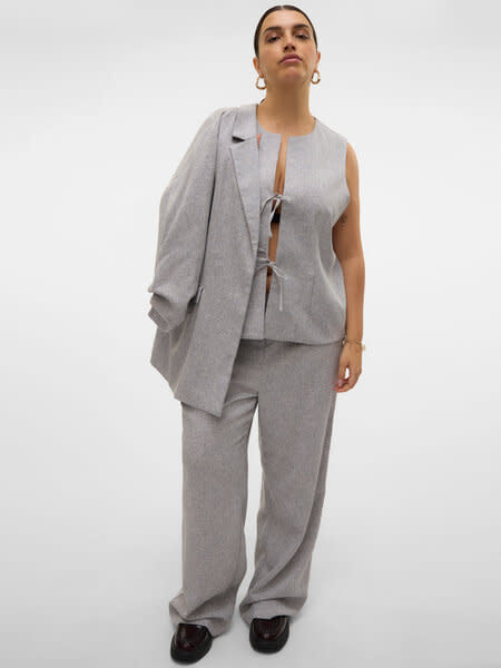 Vero Moda Curve VMCTAMMI MW WIDE TWEED PANT CUR