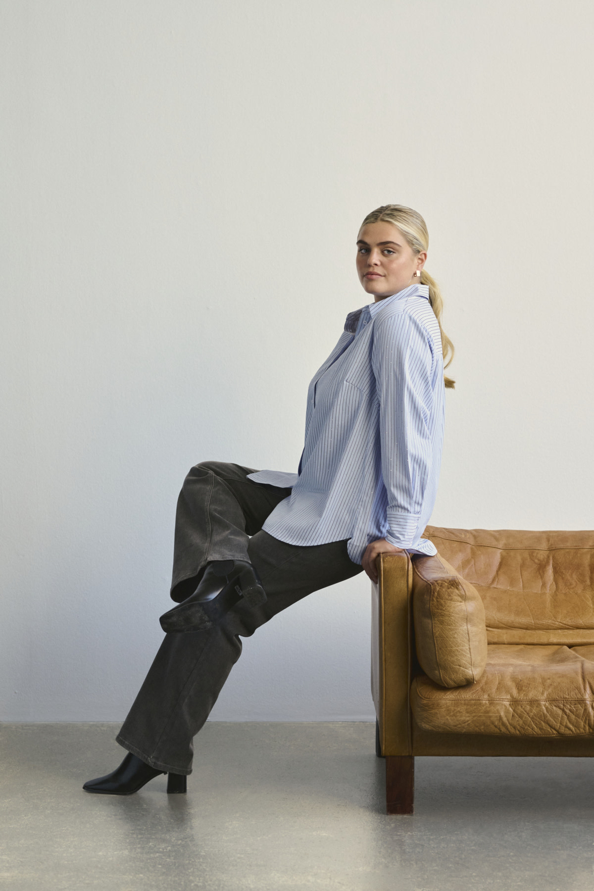 Kaffe Curve KCsina HW Flared Jeans