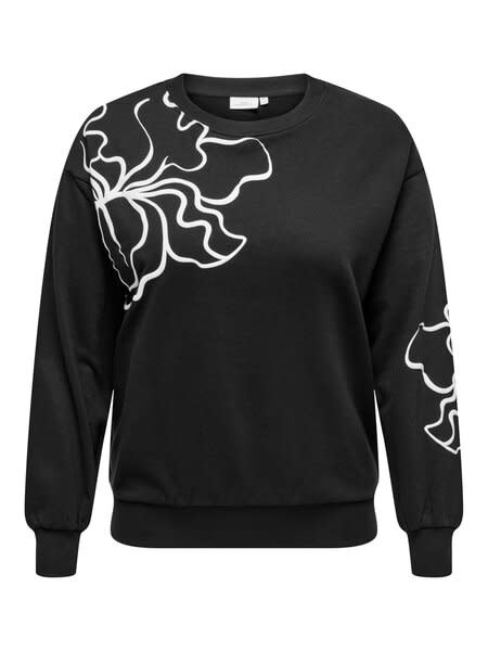 ONLY CARMAKOMA CARODESSA L/S O-NECK SWT JRS