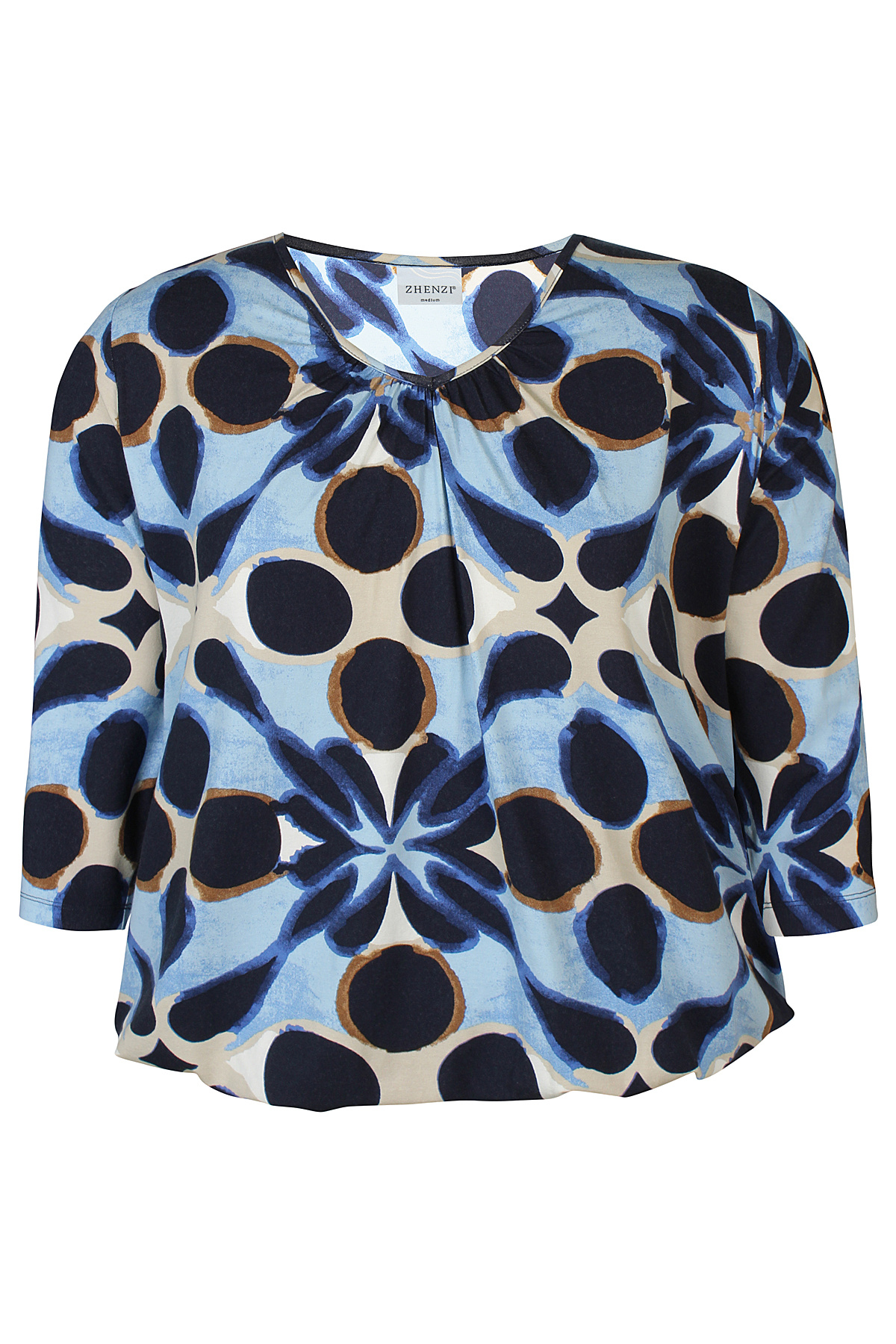 Zhenzi Zh-Octa 905-Blouse 3/4  (2 kleuren)