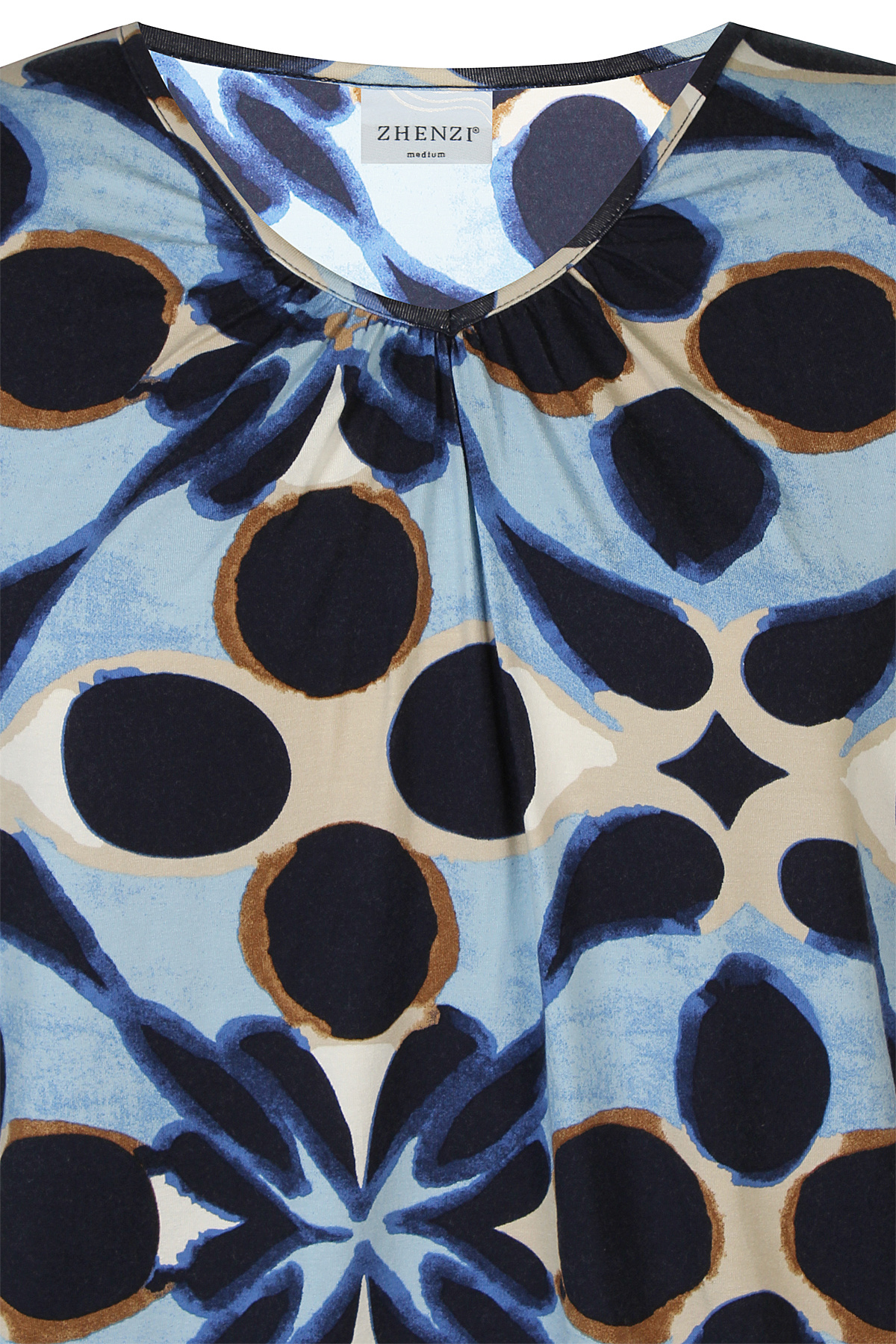 Zhenzi Zh-Octa 905-Blouse 3/4  (2 kleuren)