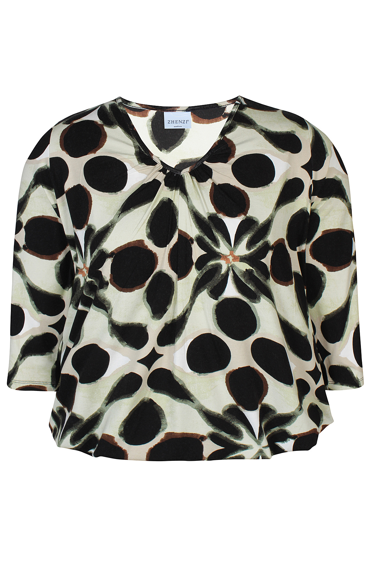 Zhenzi Zh-Octa 905-Blouse 3/4  (2 kleuren)