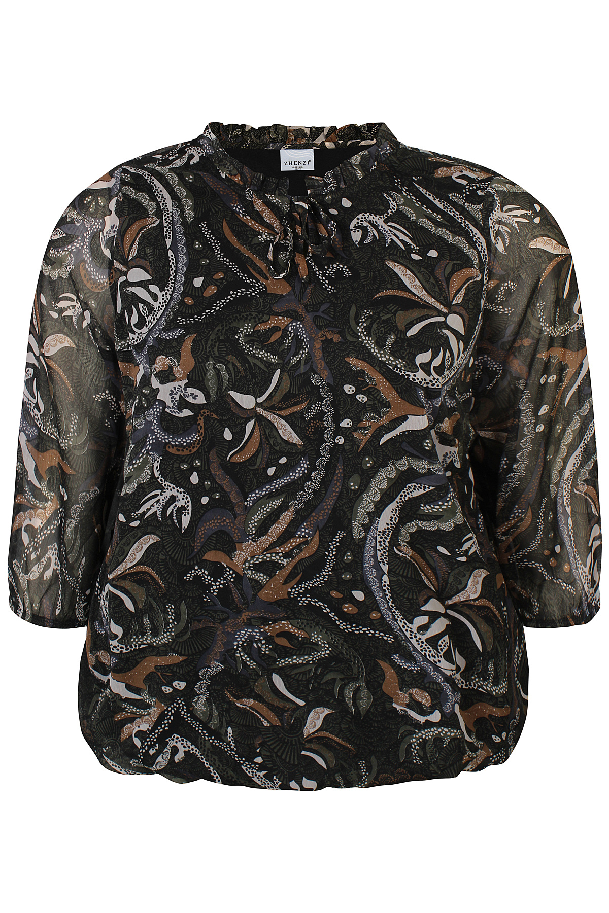 Zhenzi Zh-Olar 920-Blouse 3/4 (2 kleuren)