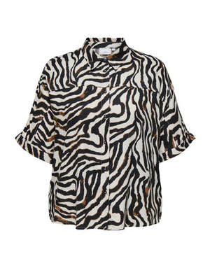 ONLY CARMAKOMA CARBERTE LIFE 2/4 SHIRT AOP