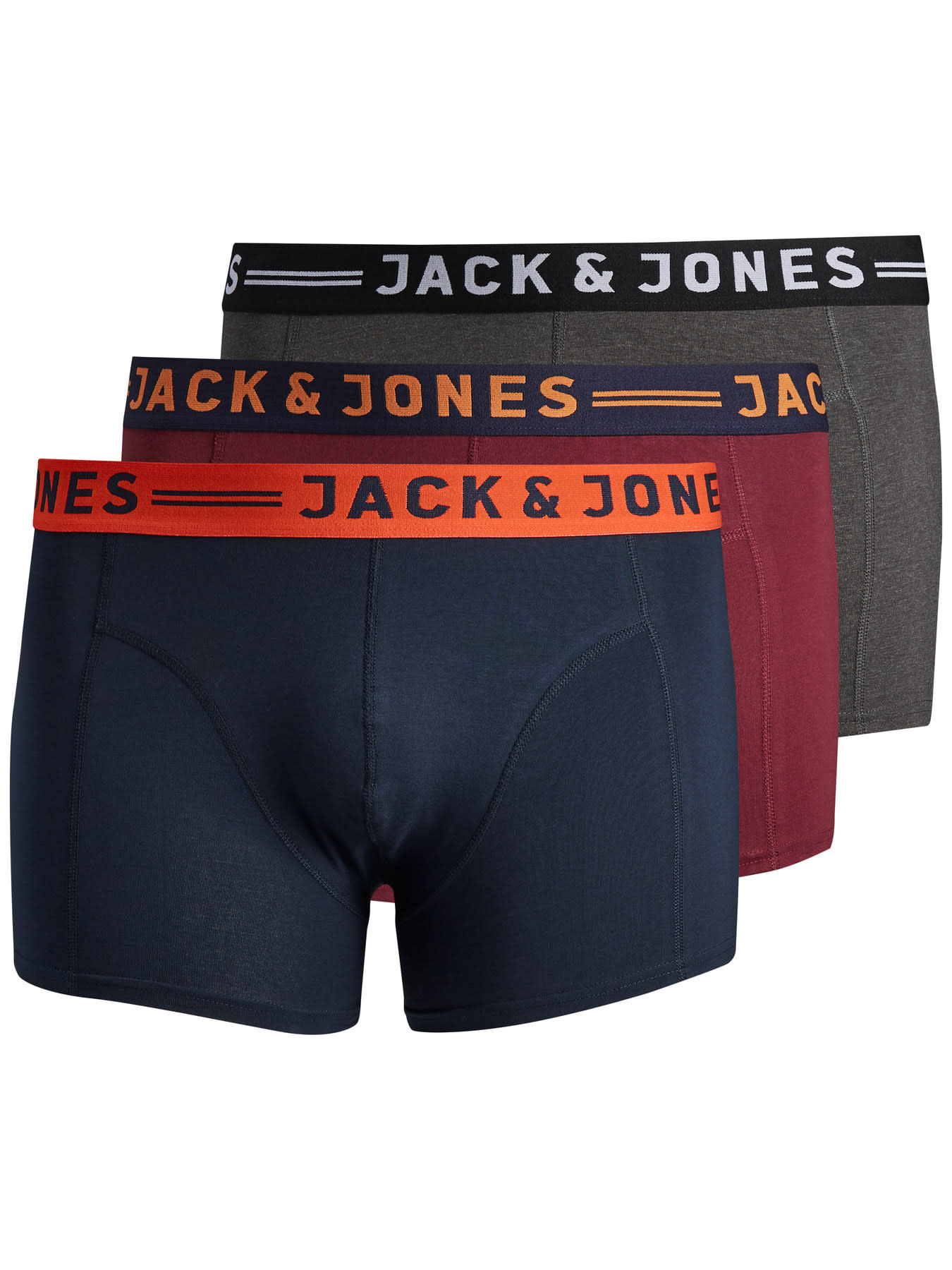 JACK&JONES PLUS JACLICHFIELD TRUNKS NOOS 3 PACK PLS