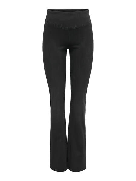 ONLY CARMAKOMA CARROYAL MID WAIST FLARED LEGGING NOOS (2 kleuren, 2 lengtes)