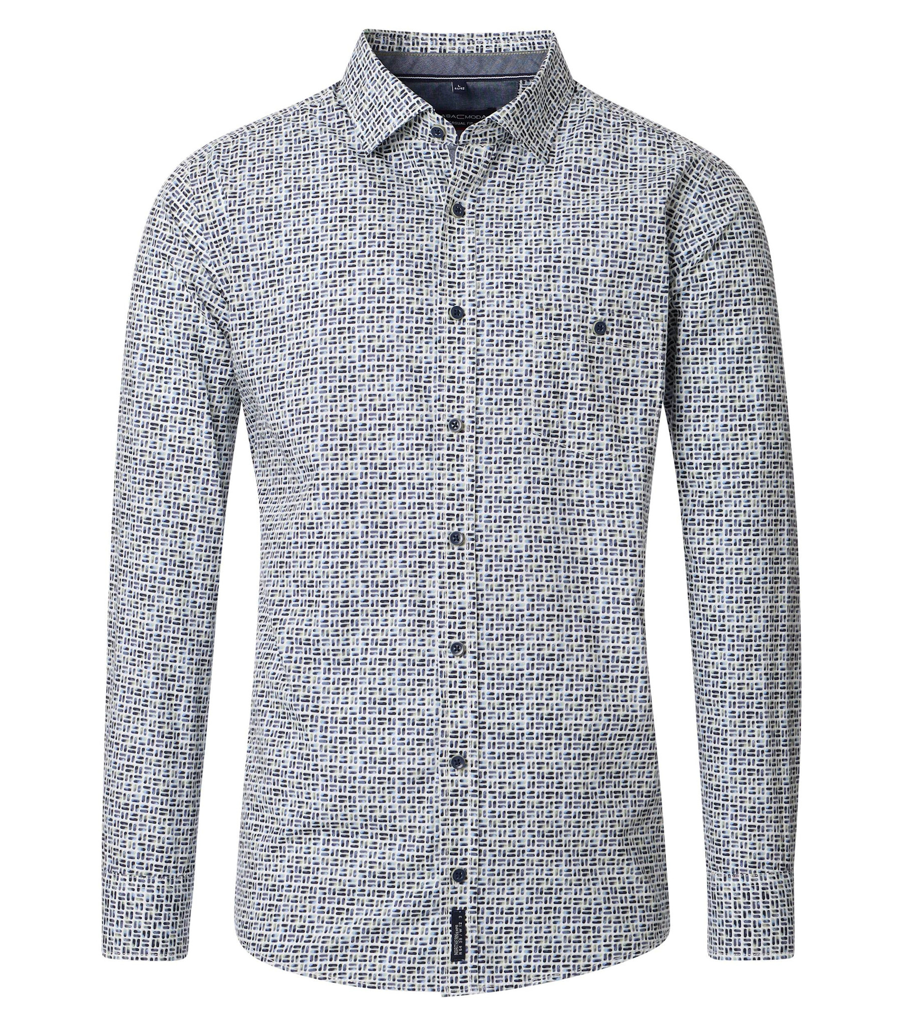 CASAMODA Leisure shirt 1/1 sleeve kent print (2 kleuren/prints)