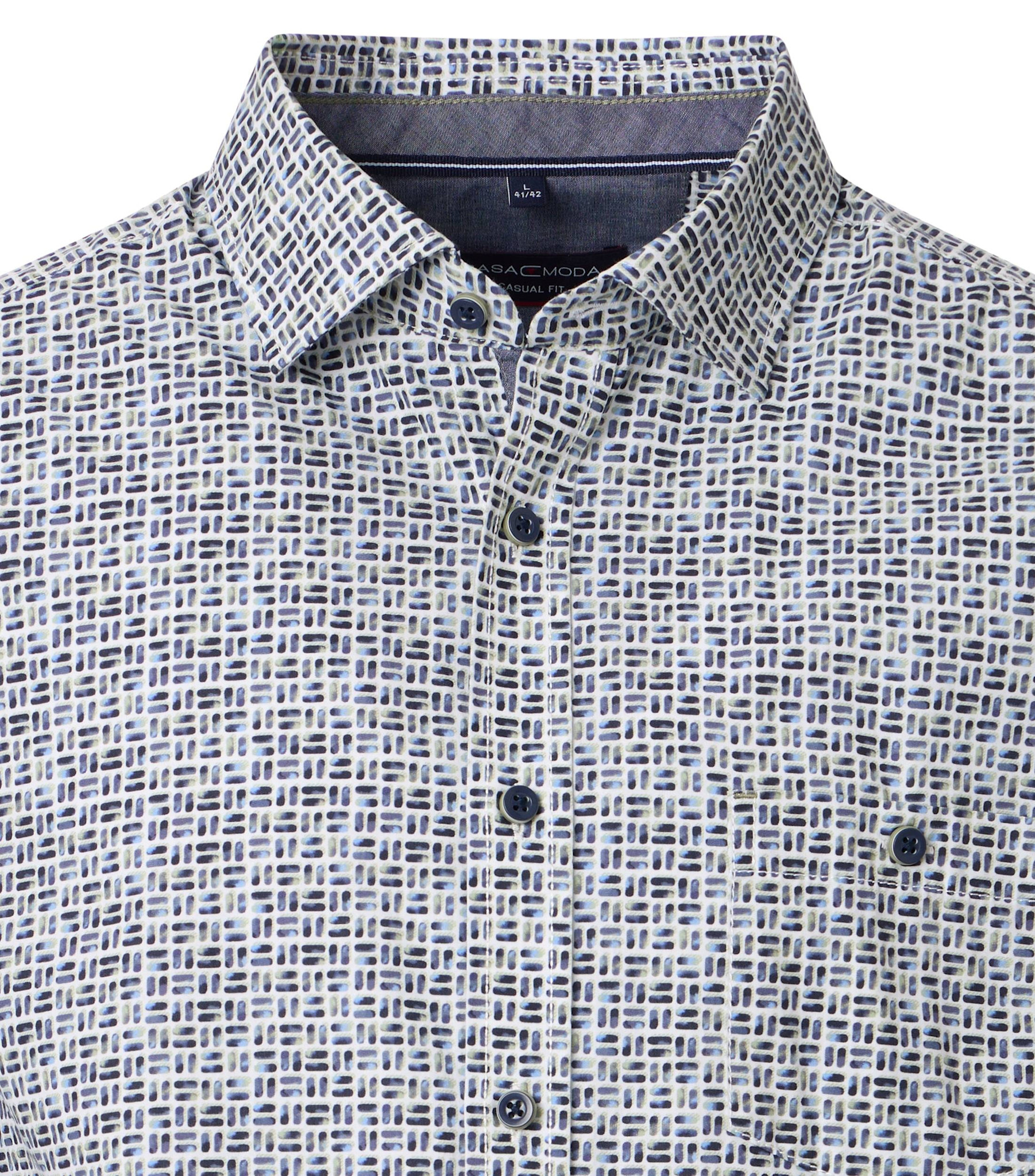 CASAMODA Leisure shirt 1/1 sleeve kent print (2 kleuren/prints)