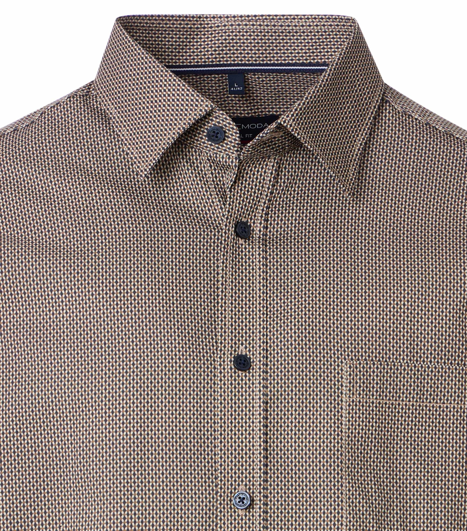 CASAMODA Leisure shirt 1/1 sleeve kent print (2 kleuren/prints)