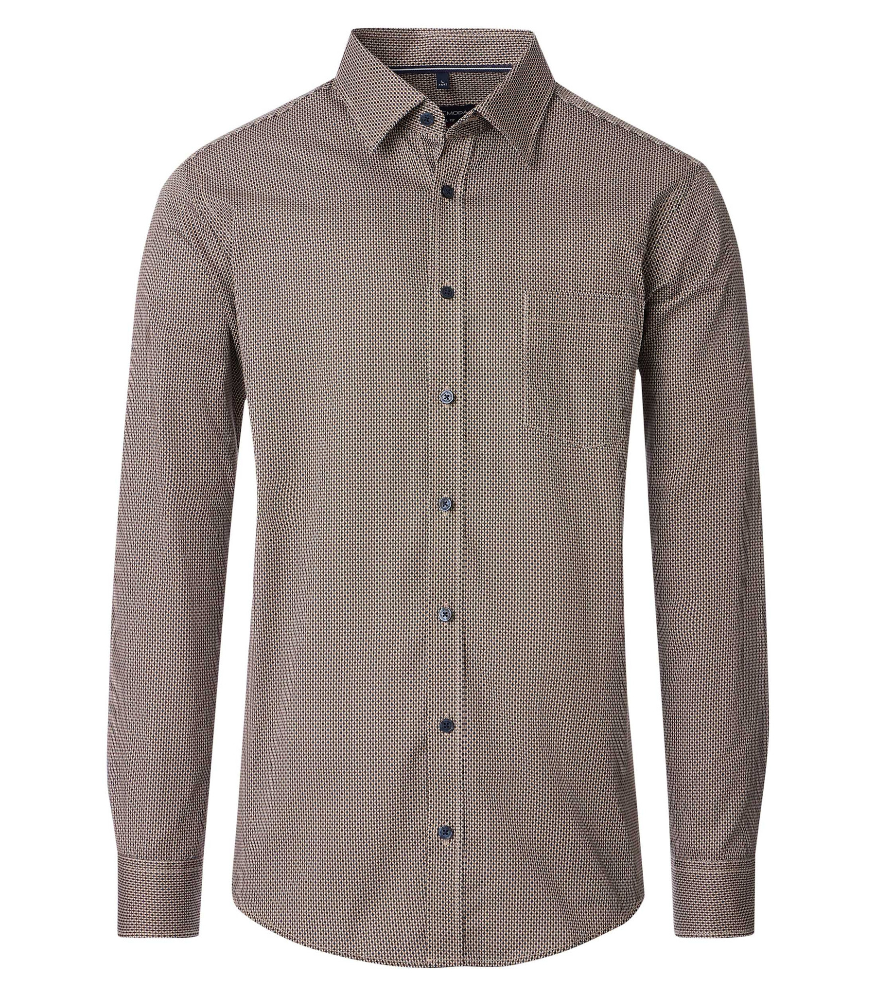 CASAMODA Leisure shirt 1/1 sleeve kent print (2 kleuren/prints)