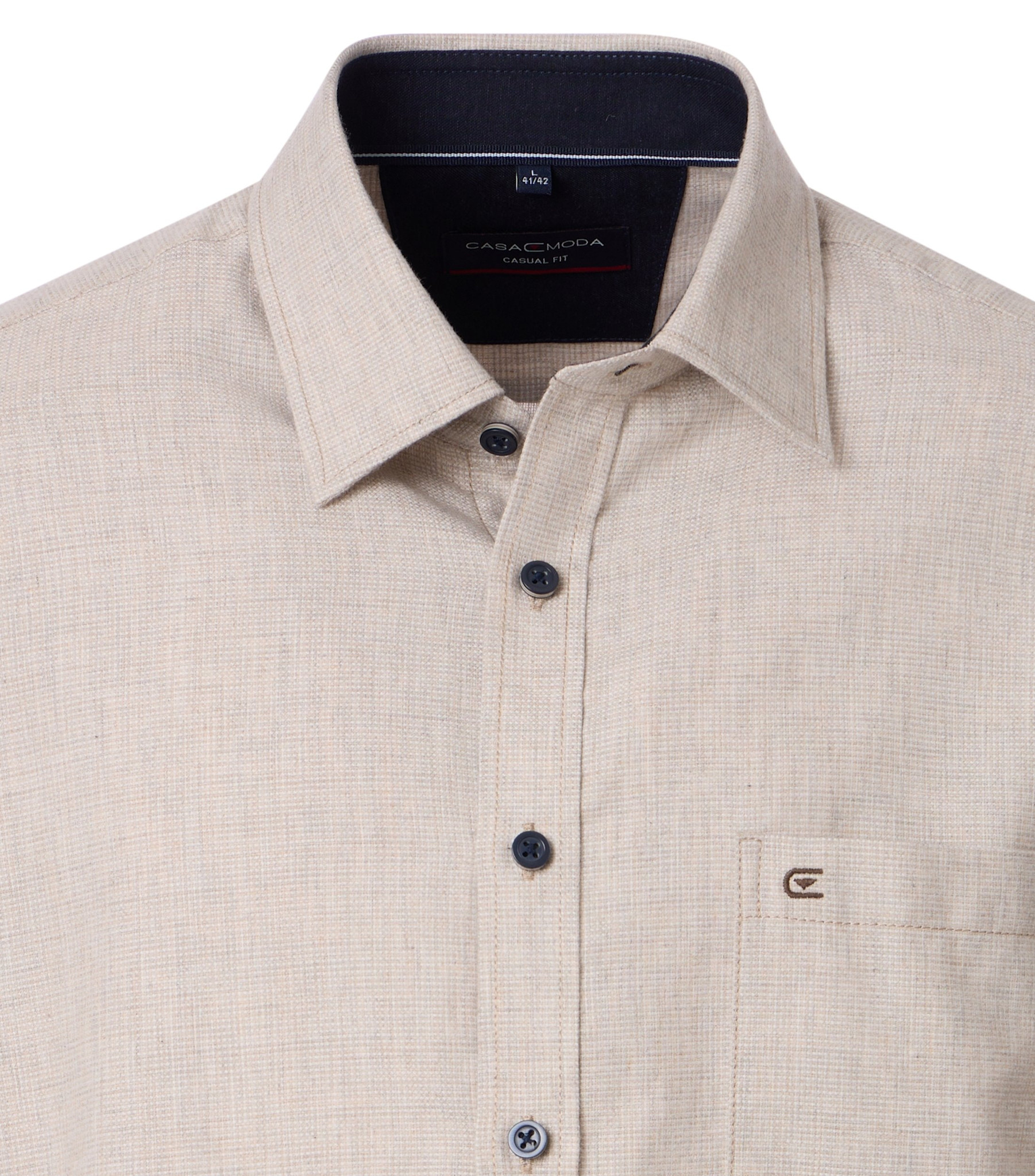 CASAMODA Leisure shirt 1/1 sleeve kent plain (2 kleuren)