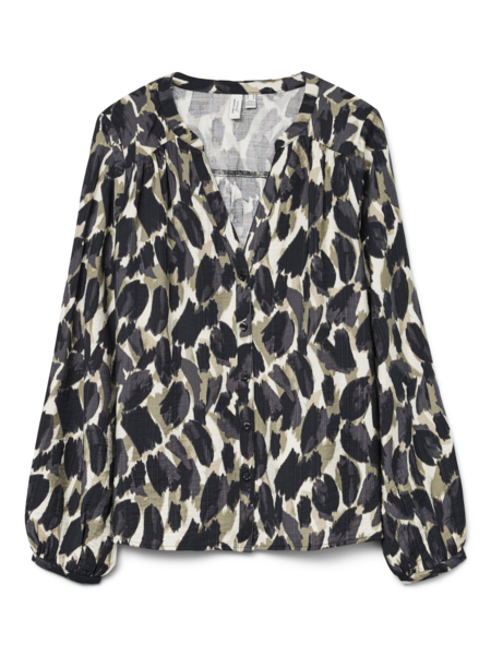 Vero Moda Curve VMCFANINI L/S SHIRT WVN BTQ GA CUR