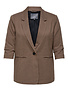 ONLY CARMAKOMA CARLETTIE LIFE 3/4 CHECK BLAZER TLR