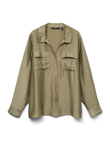Vero Moda Curve VMCTOMA LS SHIRT WVN CUR