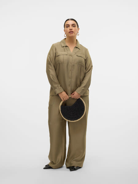 Vero Moda Curve VMCTOMA LS SHIRT WVN CUR