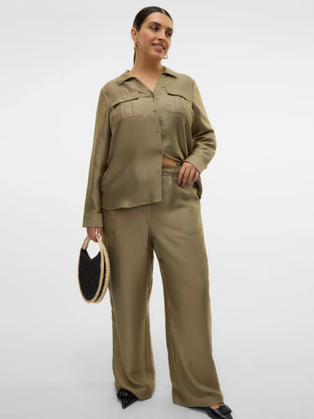 Vero Moda Curve VMCTOMA HW STRAIGHT PANTS WVN CUR