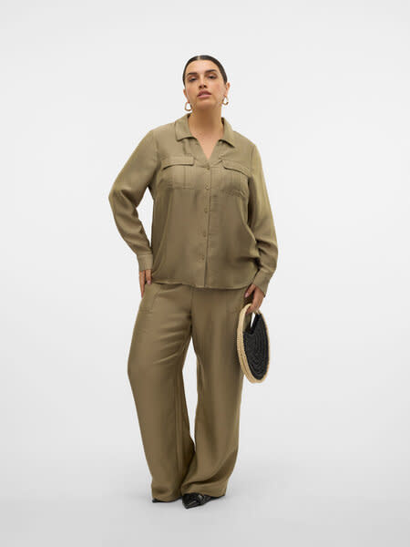 Vero Moda Curve VMCTOMA HW STRAIGHT PANTS WVN CUR