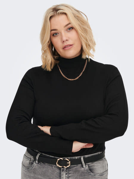 ONLY CARMAKOMA CARVENICE LIFE LS ROLL PULLOVER NOOS