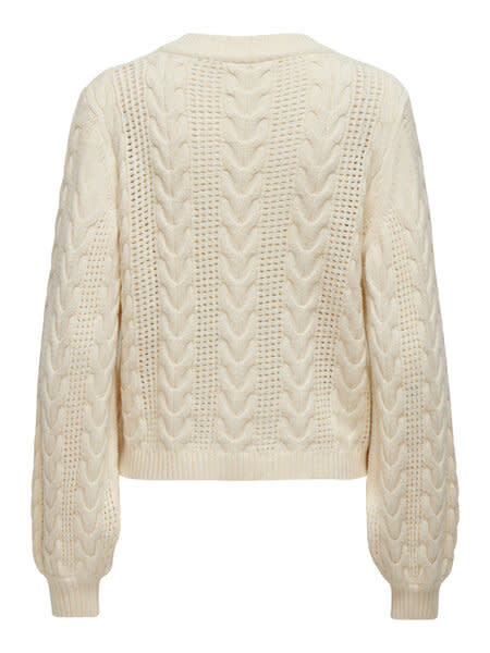 ONLY CARMAKOMA CARRUBINA LS CABLE O-NECK KNT NOOS