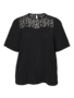 Vero Moda Curve VMCALVA LACE SS TOP PA WVN GA CUR