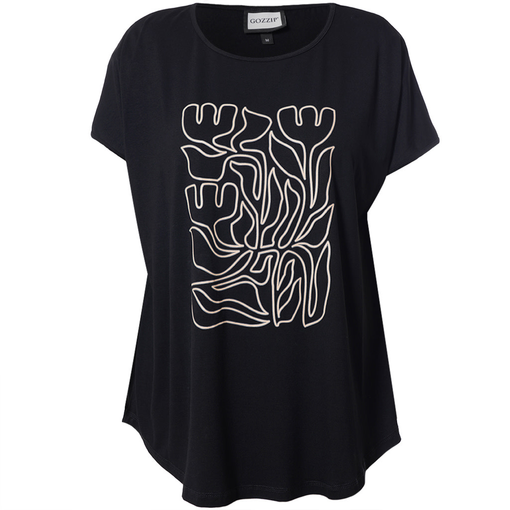 Gozzip GGitte T-shirt with print (3 kleuren)