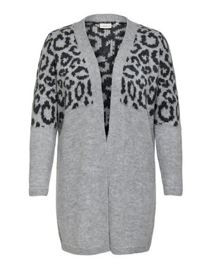 ONLY CARMAKOMA CARJADE ANIMAL L/S CARDIGAN KNT NOOS