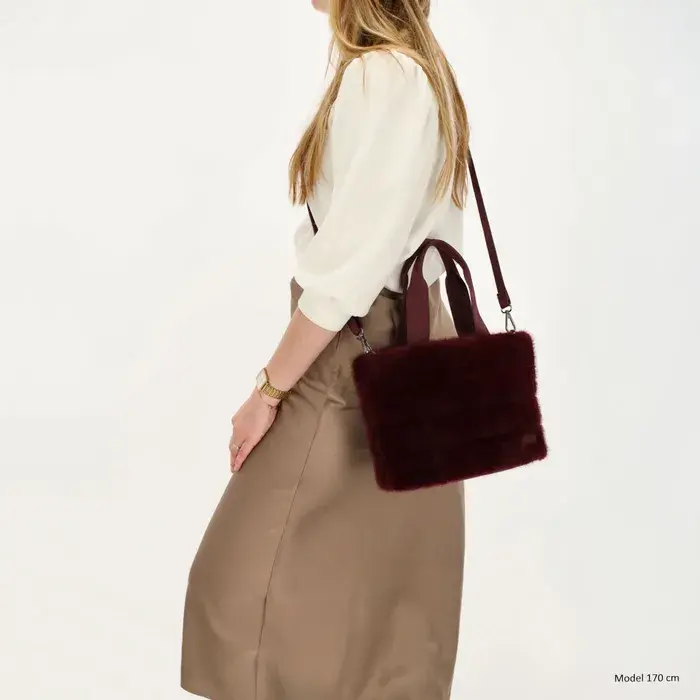Zebra Trends Handtas  Emma  007 Bordeaux rood