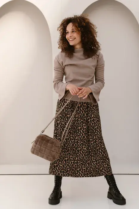 Zebra Trends Crossbodytas  Milou 119 Donkertaupe