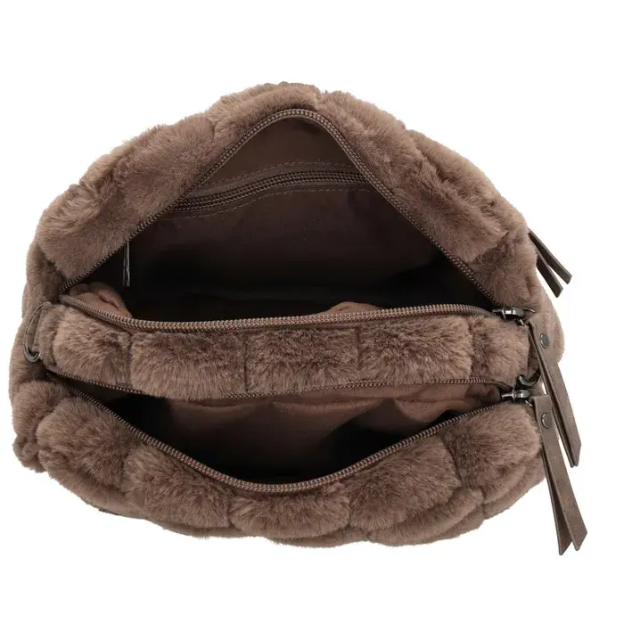 Zebra Trends Crossbodytas  Milou 119 Donkertaupe