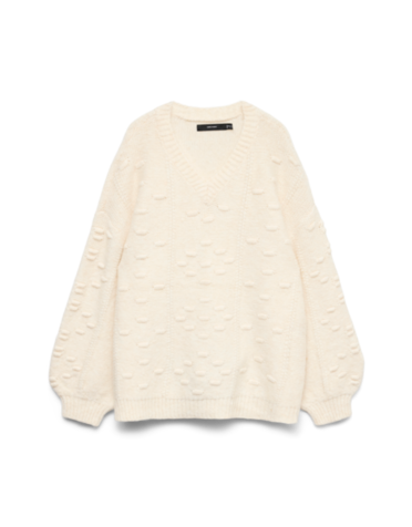 Vero Moda Curve VMCKAIA LS V-NECK PULLOVER CUR