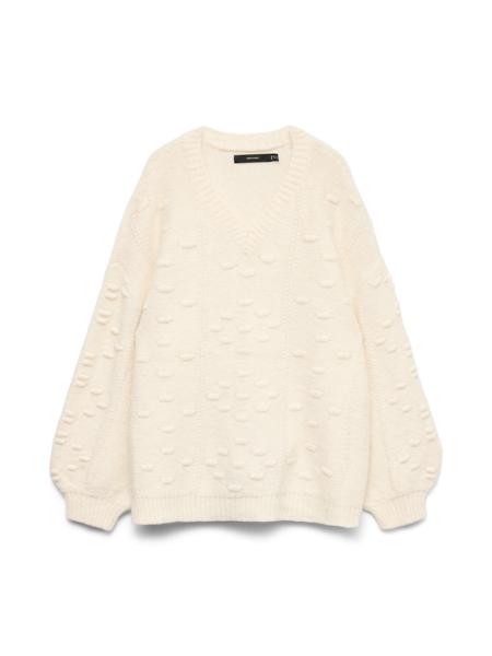 Vero Moda Curve VMCKAIA LS V-NECK PULLOVER CUR