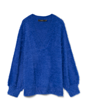 Vero Moda Curve VMCPOILU LS V-NECK PULLOVER BOO CUR