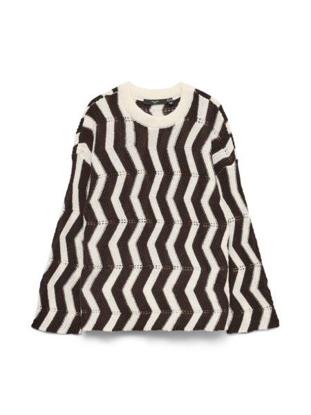 Vero Moda Curve VMCLIBRA LS O-NECK PULLOVER BF CUR