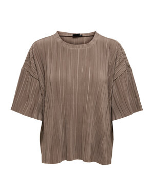 ONLY CARMAKOMA CARRAVENNA S/S PLISSE TOP JRS NOOS