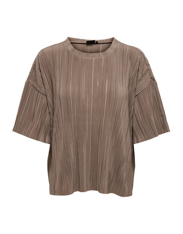 ONLY CARMAKOMA CARRAVENNA S/S PLISSE TOP JRS NOOS