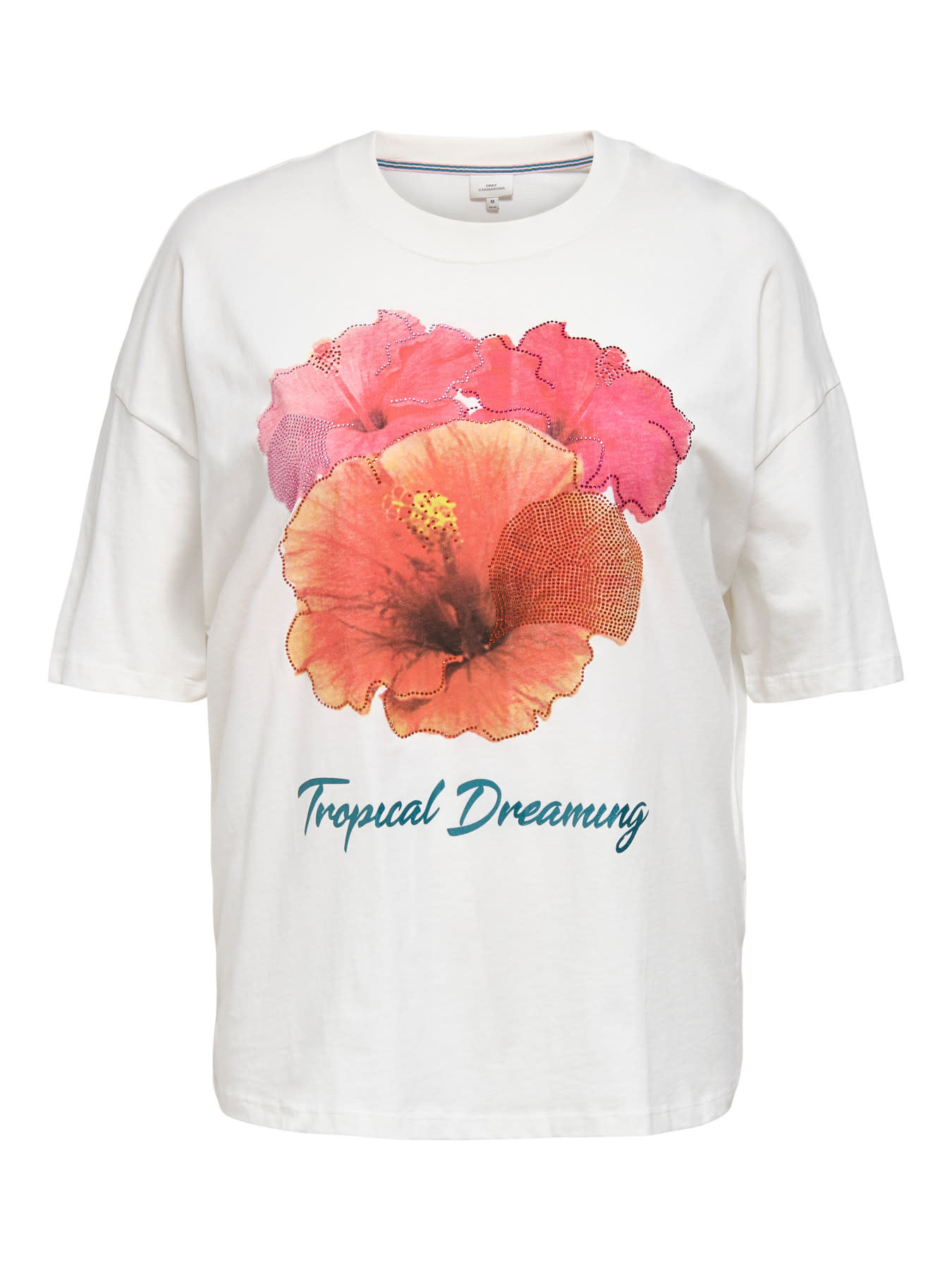 ONLY CARMAKOMA CARKOURTNEY SS O-NECK TEE JRS