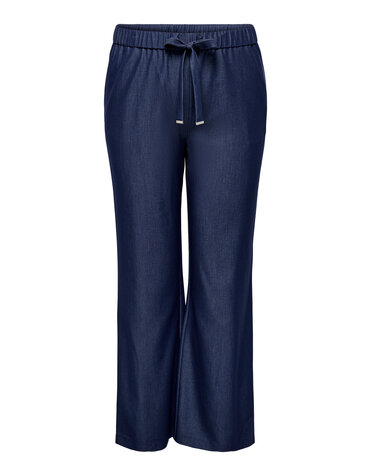 ONLY CARMAKOMA CARIRIA MW LINEN BL WIDE PANT TLR "32