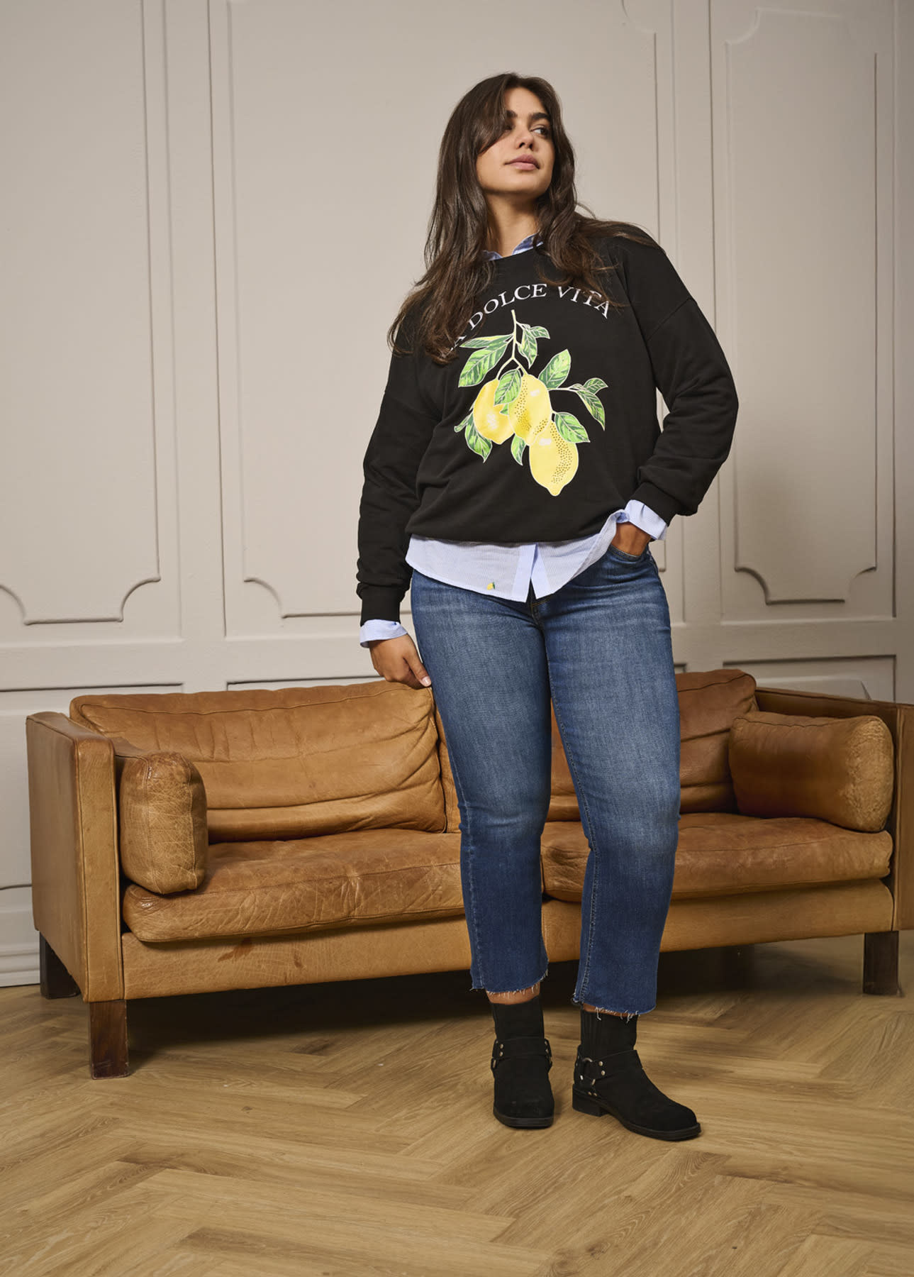 ONLY CARMAKOMA CARKENYA MW CROPPED ANKLE FLARED DNM "32